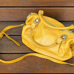 Pola leather bag (yellow)