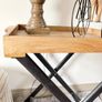 New large foldable console or occasional table in Oak and vintage black Image 3