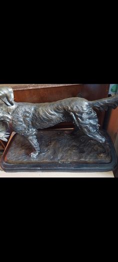 REDUCED - PJ Mene Reproduction of hunting dog with Bird
