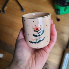 Small ceramic soya candle Warm Amber Blossom NEW