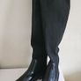 Vanessa Wu 2177 NR long black sock tall boots NEW & BOXED RRP 75 euro size UK 5 EU 38 sale Image 3