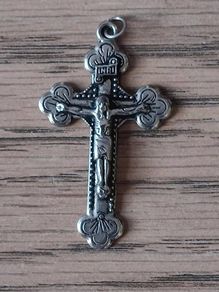 Antique Silver Plated Cruxifix