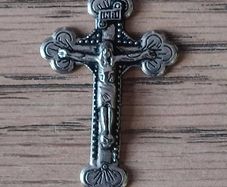 Antique Silver Plated Cruxifix