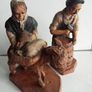 Wooden Guinness Barrell Maker and Old Women Figures Image 5