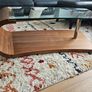 Curved coffee table - glass top Image 2