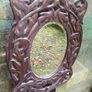 antique bog oak mirror Image 2