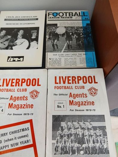 football program lot all Liverpool fc related