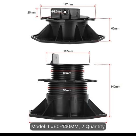 Adjustable pedestals