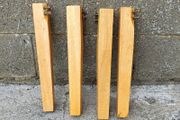 Hardwood coffee table legs  4pcs with bolts