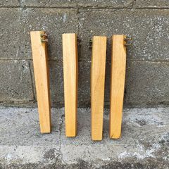 Hardwood coffee table legs  4pcs with bolts