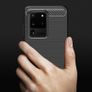 Samsung Galaxy S20 Ultra Case Cover Carbon Fiber Design Shockproof Black Armor - FHT02SMK3 Image 6