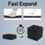 FREE EXPRESS SHIPPING Sound Proofing Panels 24 Pack Egg Crate Acoustic Foam 12 x 12 x 1.18 Inches High Density Acoustic Foam Panels Flame Retardant Sound Absorbing Panels Studio Treatment Image 5