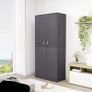 Shoe Cabinet Grey 80x39x178 cm Chipboard Image 5