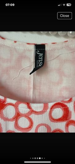 dress Jensen brand size 12 coral & white dress size 12