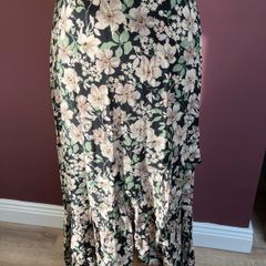 Primark Penneys Floral Tiered Midi Skirt UK8