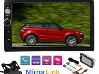 main image for ad 7'' Bluetooth Car Van FM Radio Stereo 2DIN Aux 2 Din Rear View Camera Remote MP5