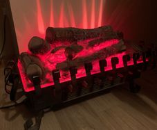 Beautiful realistic log electric fire