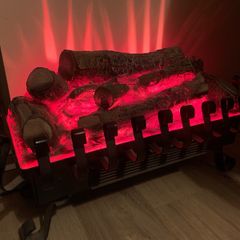 Beautiful realistic log electric fire