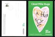 2022 Ireland An Post Adam King A Hug for you Postcard with definitive stamps tied 17th March 2022 (St Patrick's Day)