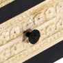 Hand Carved TV Cabinet Grey 120x30x40 cm Solid Mango Wood Image 3