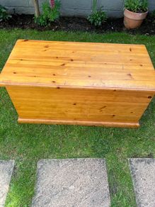 Wooden storage box protea pine