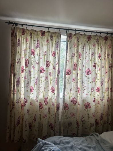 floral curtains
