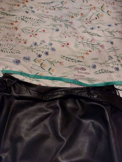 Black Faux Leather Skirt