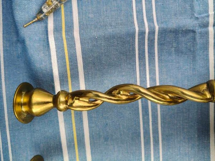 Vintage Brass Candlesticks x 2