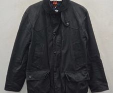 Barbour x Jack Spade Ltd Edition Hopper  waxed Jacket - Black - RARE!!