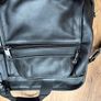 TUMI Leather Deluxe Laptop Bag Black Image 3