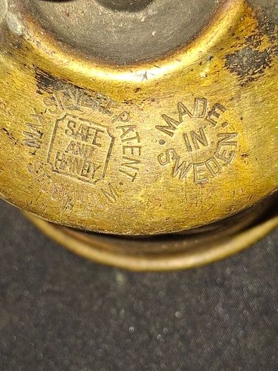 Authentic 1900s Antique Max Sievert Liquid Fuel Blowtorch manufactured in Stockholm, Sweden, Postage available or Collection