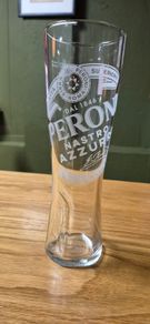 Peroni pint glasses
