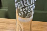 Peroni pint glasses