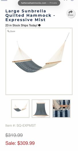 Hammock Hatteras brand. Beautifully made. Brand new