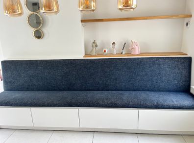 Upholstered Dining Bench with storage