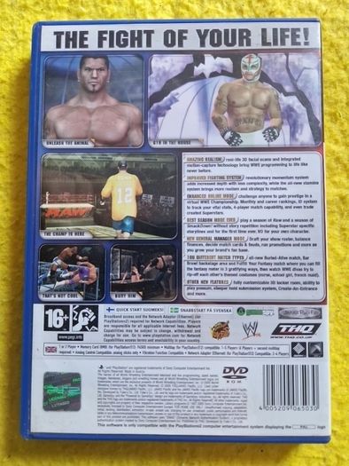 W Smack Down vs Raw 2006 PlayStation2 Ps2 games Original