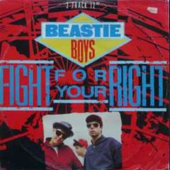 Beastie boys limited edition 12 inch single fight for your right to party original 1987 release vinyl record in vg+ condition