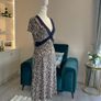 Ladies Navy & Cream Midi Dress from Laura Ashley. Size UK 12 / EU 40 Image 7