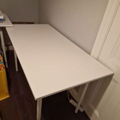 Ikea Trotten Desk White 160x80cm with OLOV Legs