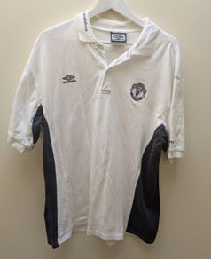2000/02 Manchester United Umbro Polo Shirt Vodafone large
