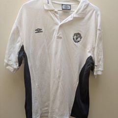 2000/02 Manchester United Umbro Polo Shirt Vodafone large