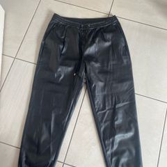 DKNY faux leather trousers size M suits size 14 UK