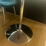 Large Kitchen Table - Jumbo Chrome Pod - High Gloss White Image 2