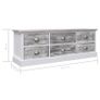 Hall Bench Grey 115x30x40 cm Wood Image 6