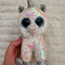 TY Flippables Diamond the Unicorn approx. 6 Used Please see photos Image 2