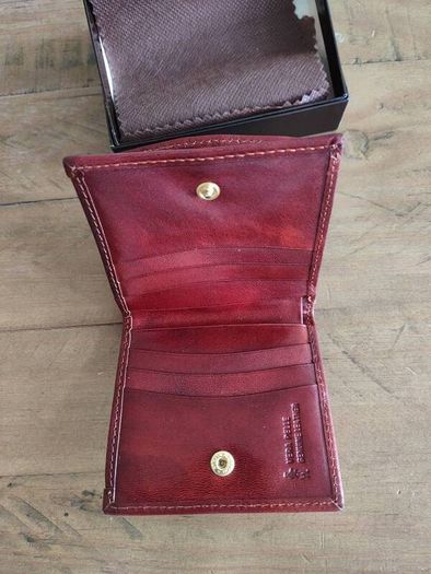 Tan leather wallet