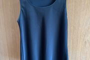 Uniqlo navy satin tank top size M (10-12)