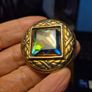 Vintage Celtic Rainbow Glass Brooch Image 6