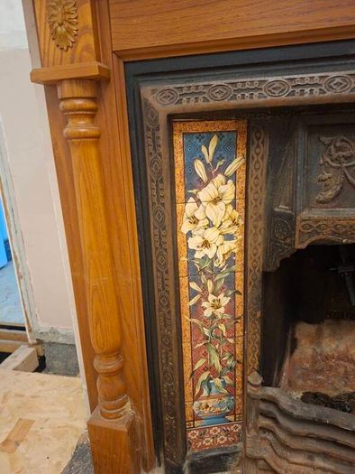 Cast iron fireplace