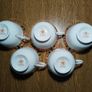 Vintage Royal Albert Bone China Porcelain coffee tea cupcake set saucer cake plate Image 6